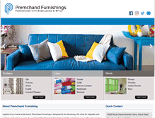 Tablet Screenshot of premchandfurnishings.com